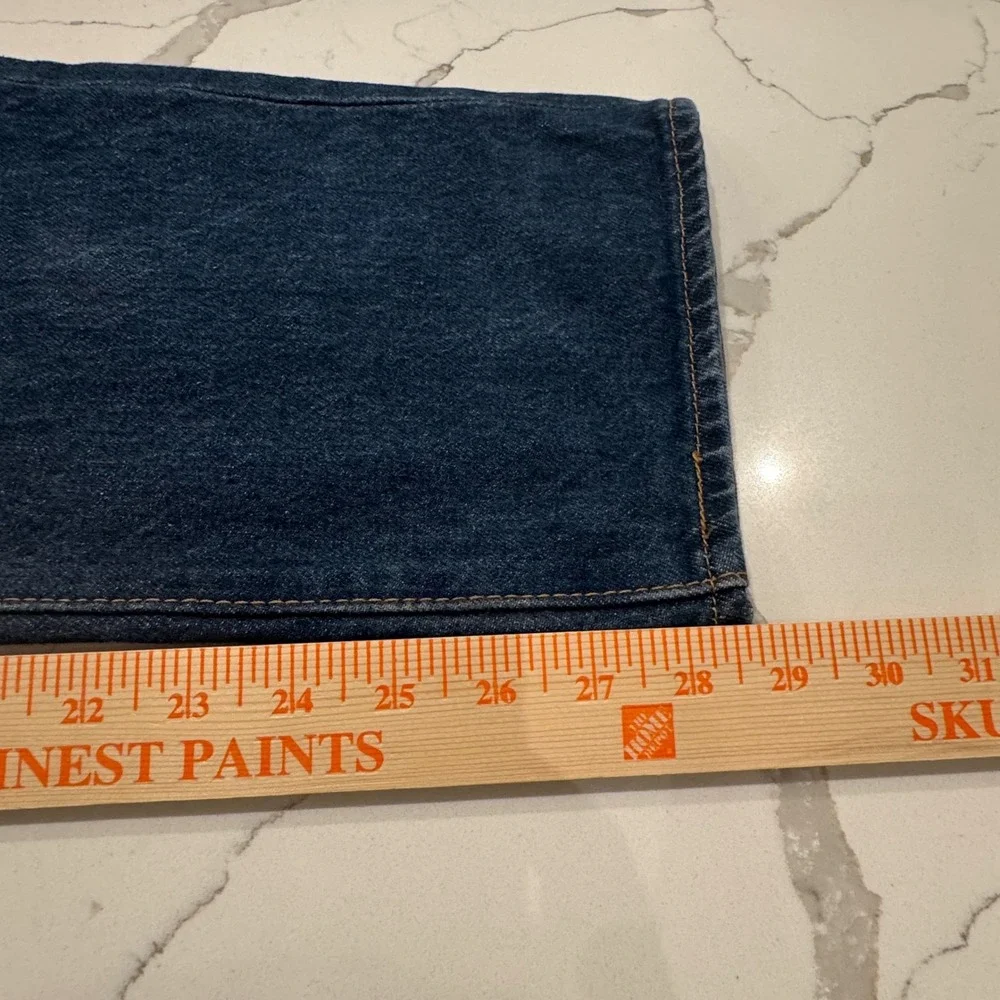 Levis 501 Original Fit Mens Jeans Dark Wash Indigo Blue Button Fly 35x30